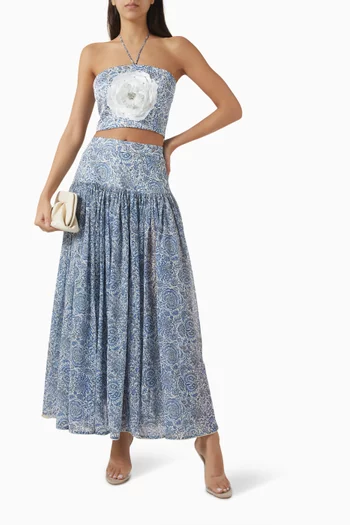 Gol Bustier Top in Linen