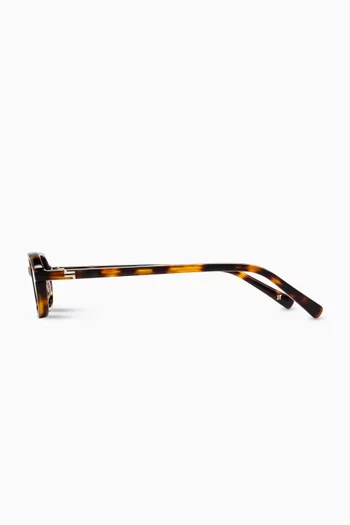 The Emmy Oval Sunglasses in Acetate