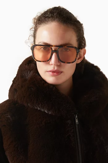 The Elma Aviator Sunglasses in Acetate