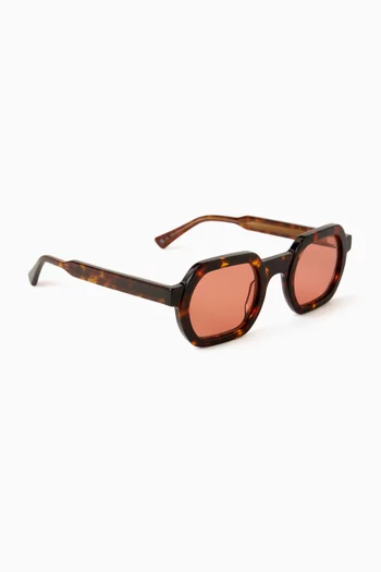 The Darren Rectangle Sunglasses in Acetate