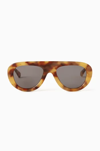 The Gabrie Aviator Sunglasses in Acetate