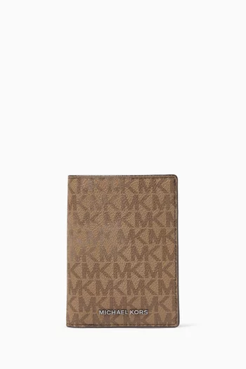 Hudson Signature Logo Folio Card Case in Canvas