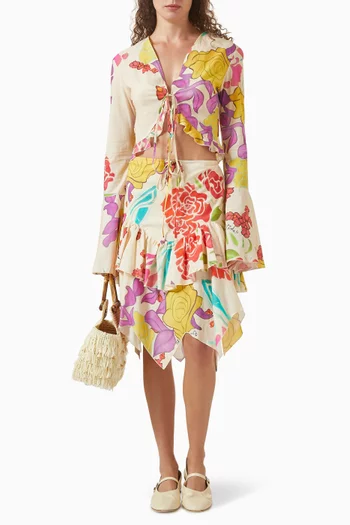 Flores Top in Viscose