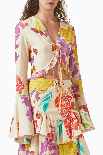 Flores Top in Viscose