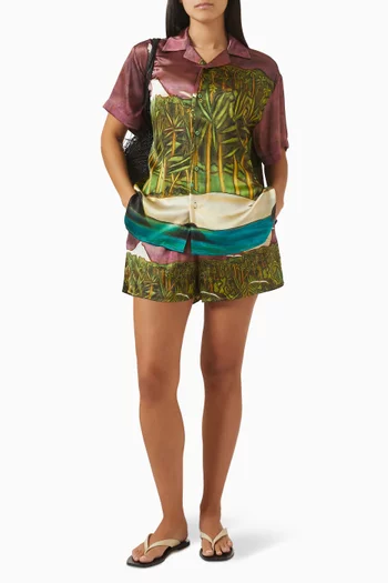 شورت لا سييرا حرير