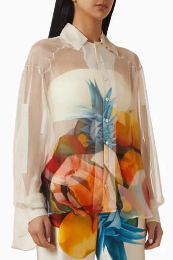 Salpicon Shirt in Silk-chiffon