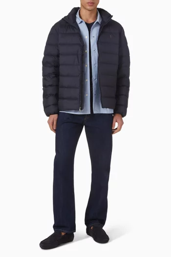 Oxford Camp Collar Shirt in Cotton