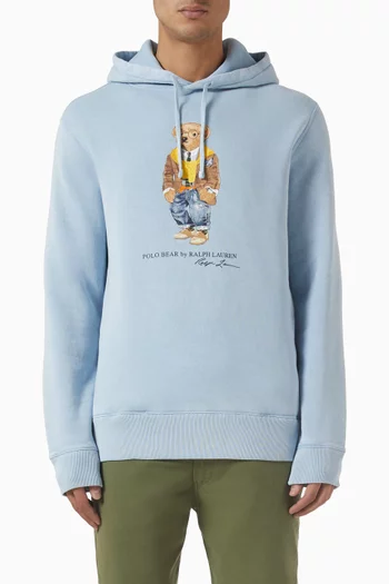 Polo Bear Hoodie in Fleece