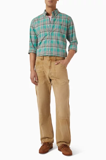 Check Shirt in Cotton Poplin