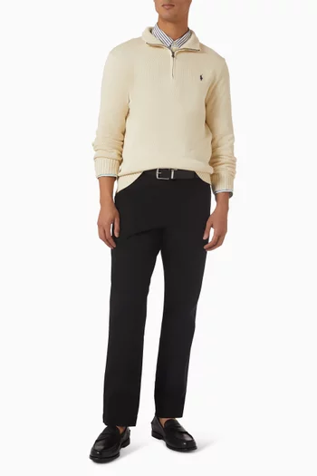 سترة بسحّاب قصير قطن