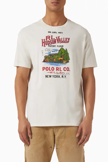 Printed T-shirt in Cotton