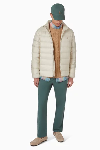 بنطال شينو بطيات قطن