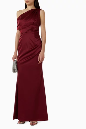 Maximus Maxi Dress in Satin