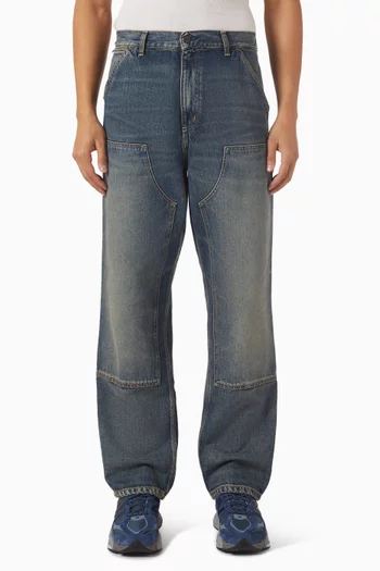 Double Knee Pants in Denim