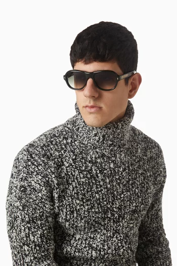 Richard Aviator Sunglasses in Acetate