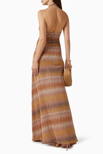 Zig-zag Maxi Dress in Knit