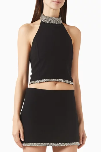 بلوزة جاتز مزينة بتطريزات