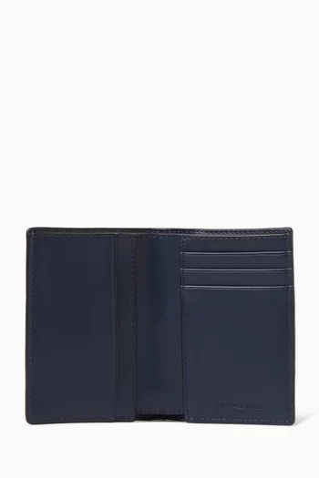 Hudson Signature Logo Folio Card Case in Canvas