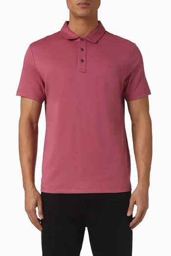 Embroidered-logo Polo Shirt in Cotton