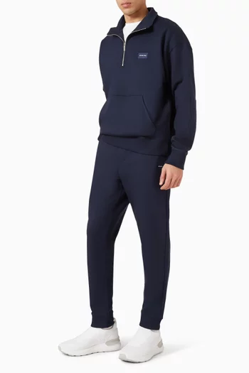 Satin Patch Sweatpants in Cotton