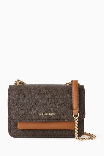 Small Claire Crossbody Bag in Logo Canvas