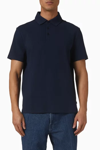 تي شيرت بولو بنسيج بارز