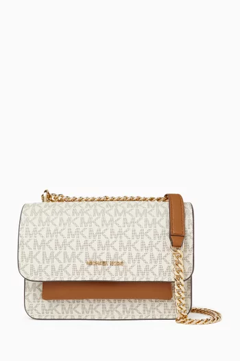 Small Claire Crossbody Bag in Logo Canvas