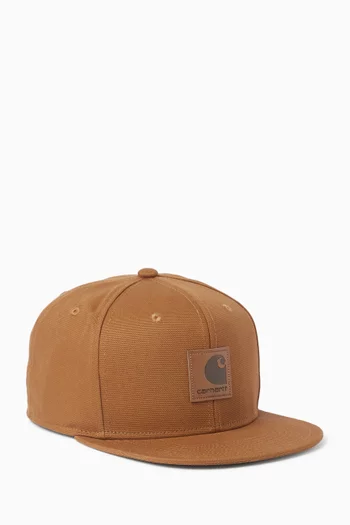 Logo Cap in Cotton Canvas