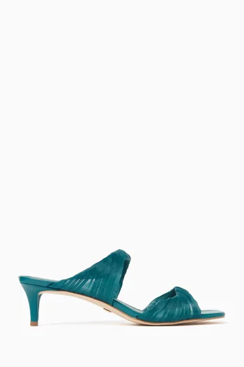 Middle East Exclusive Kiana 50 Twisted Mule Sandals in Satin