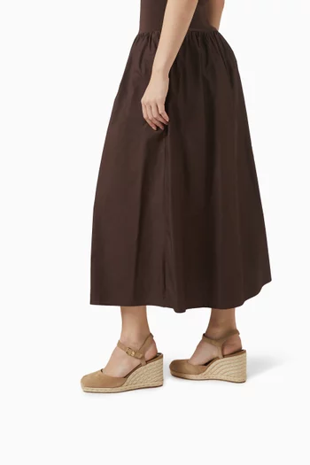 Kenzie Wedges in Suede & Jute