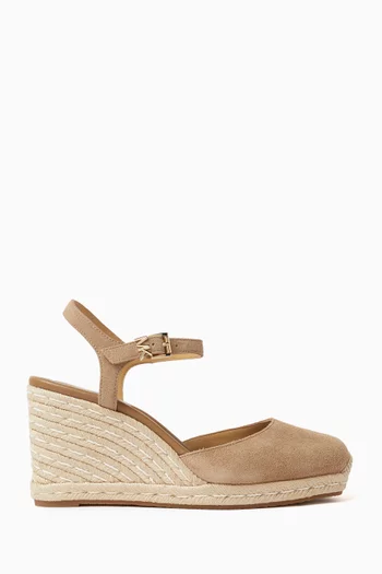 Kenzie Wedges in Suede & Jute