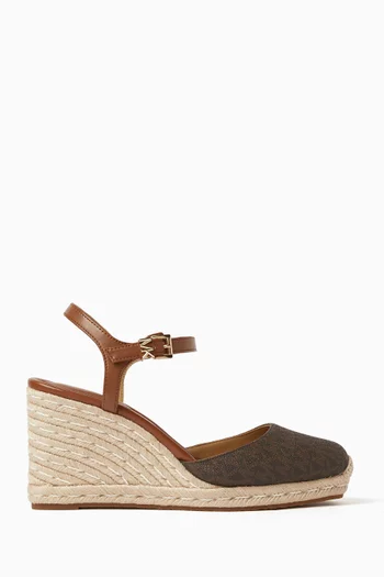 Kenzie Wedges in Suede & Jute