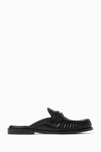 Cadet Mule Loafers in Smooth Leather