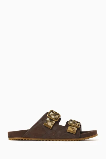 Urchin Flat Sandals in Suede