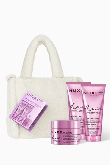 مجموعة هدايا روتين فاخر للعناية بالشعر للكريسماس