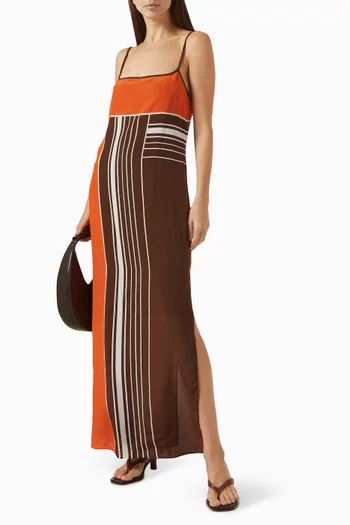 Destino Scoop Slip Dress in Silk