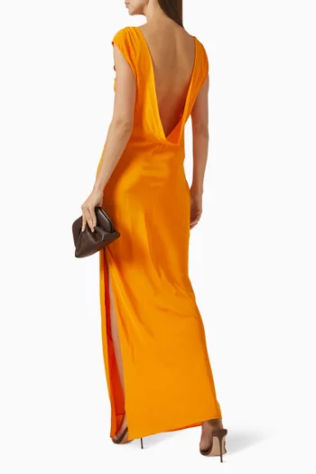 Isla Cowl-back Gown in Silk