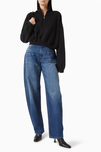 Haikure Barrel-leg Jeans in Denim