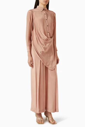 طقم قميص بدرابيه وبنطال