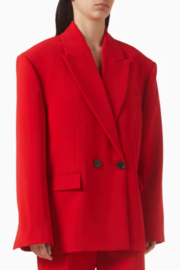 Oversized Menna Blazer in Crepe