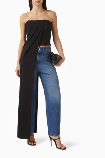 بلوزة روبن بدرابيه كريب