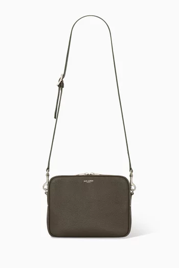 Small Camera Bag in Leather