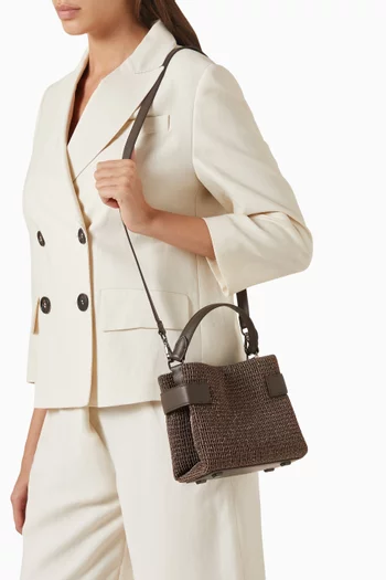 حقيبة اسينس صغيرة بيد علوية قماش شبكي فاخر