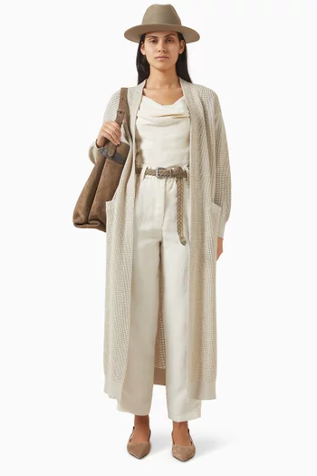 Sparkling Net Cardigan in Cotton Blend