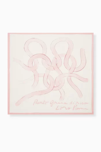 Punto Grana di Riso Foulard in Silk