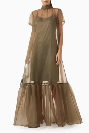 Calluna Embellished Gown in Organza