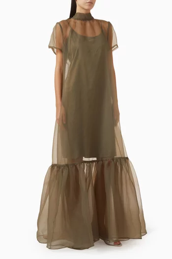 Calluna Embellished Gown in Organza