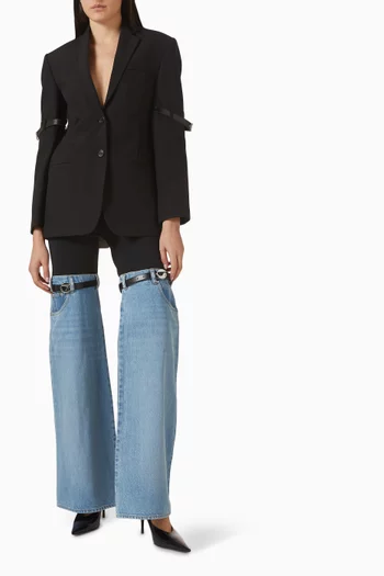 Hybrid Pants in Jersey & Denim