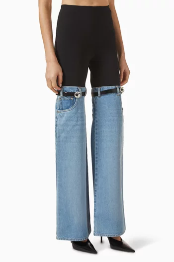 Hybrid Pants in Jersey & Denim