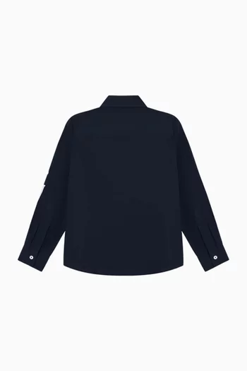 قميص مزين بهيكل عظمي قطن